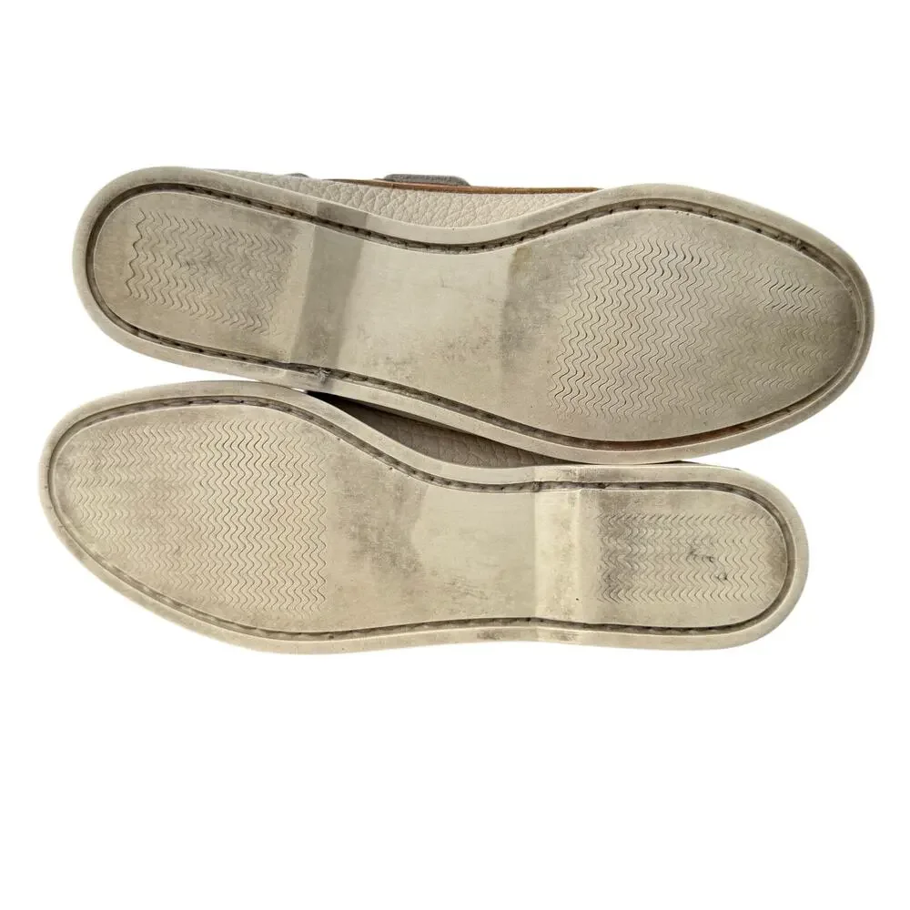 Vintage‎ Dooney & Bourke Regatta Boat Shoes Brown Tan Leather Women's - 8.5